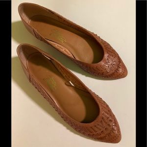 Status Collection, tan 10M, woven leather, $15.